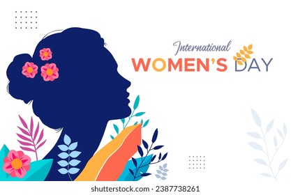 International women's day celebration vector design. featuring illustrations of women and flowers.
women's day, gender equality.