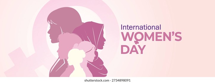 International Women's Day concept background. #GiveToGain Women Equality Day Concept.