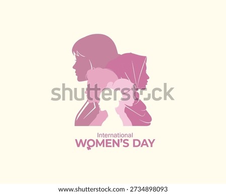International Women's Day concept background. #GiveToGain Women Equality Day Concept.