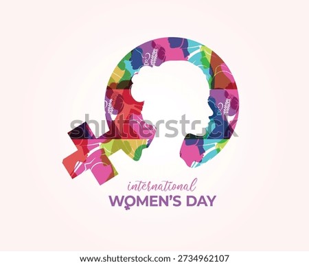 International Women's Day concept background. #GiveToGain Women Equality Day Concept.