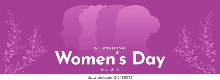 International Womens Day concept design. March 8. Text happy women's day. Vector illustration