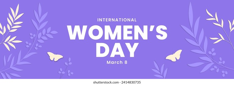 International Womens Day concept design. March 8. Text happy women's day. Vector illustration