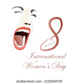 international women's day concept. illustration vector