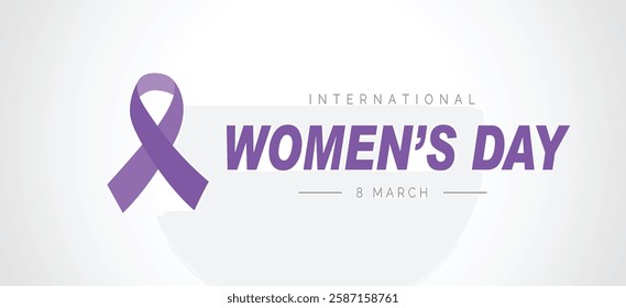 International women's day concept poster. Woman sign illustration background, Banner post women's day