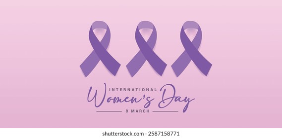 International women's day concept poster. Woman sign illustration background, Banner post women's day