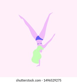 International Women's Day contemporary art vector illistration in flat style, feminism concept and woman freedom summer art.