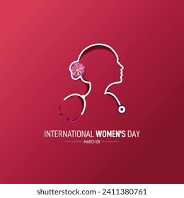 International Women's Day. Women's Day creative Concept. 8 March women's day.