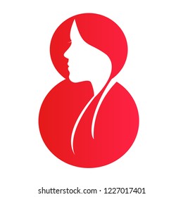International Women's Day Design / Happy Women's Day celebrations concept / Happy Women's Day greeting card, gift card.
