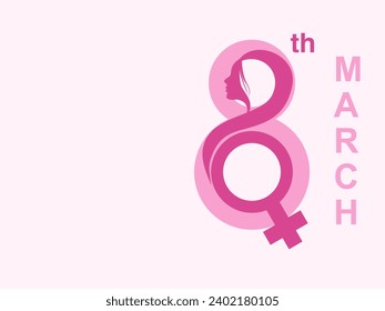International Women's Day Design - Happy Women's Day celebrations concept template for greeting card ,advertising, banners, leaflets, flyer or website