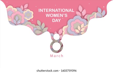 International Women's Day. Designed for web, banner, background, greeting, etc. Suitable for your business.