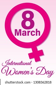 International women's day. Feminism. March the eighth. wallpaper, background. Vector illustration