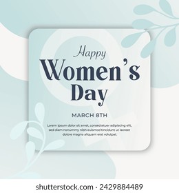 International Women's Day Flat Design  vector  happy women element vector