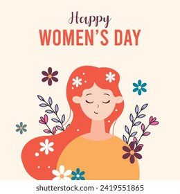 vector de ilustraciones planas del día internacional de la mujer