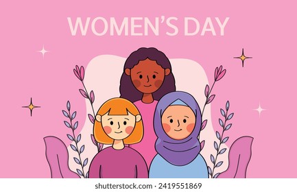 international women's day flat illustration vector