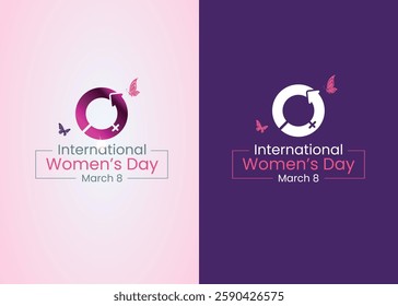 International Women's day, freedom poster, women's symbols 