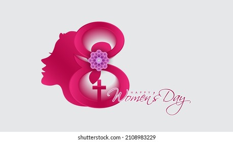 International Women's Day greeting card- 8 march.