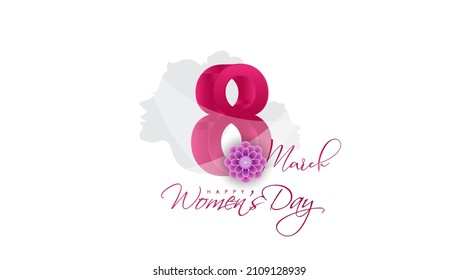 International Women's Day greeting card- 8 march.