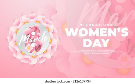 International women's day greeting design
