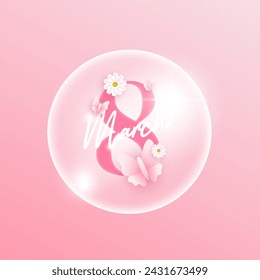 International women's day greeting design