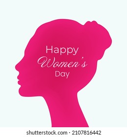 International Women's Day. Happy Women's Day. Vector illustration of a beautiful background for a postcard.