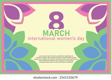 International women's day, Women's day, Holiday, social issue, typography, 8th march, Equality, Rights, Feedoom, March 8, Gender, Justice