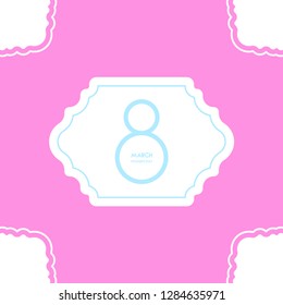 International women's day illustration. Women's day vector illustration.