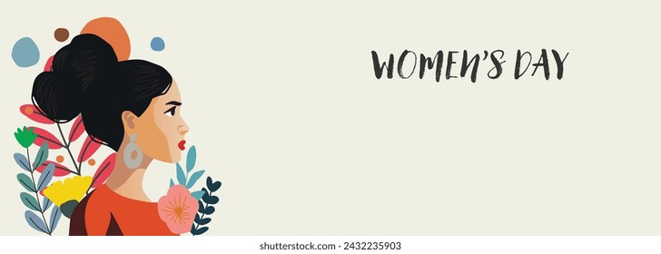 international women's day leaf nature flower spring illustration