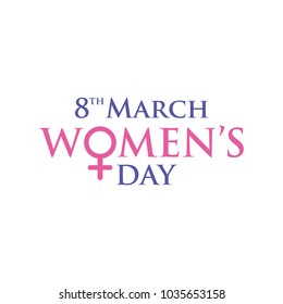 International Womens Day. Lettering design.