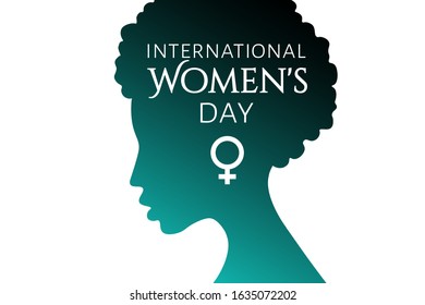 International Women's Day. March 8. Holiday concept. Template for background, banner, card, poster with text inscription. Vector EPS10 illustration