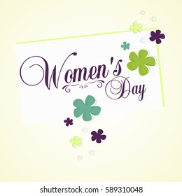 International Women's Day on 8 March. Use as design poster, postcard, flyer