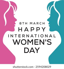 International Women's Day on 8th March vector illustration, banner, Poster. Empowering Women, Inspiring Global Change