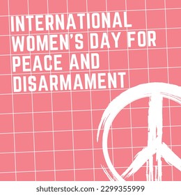 International Women's Day for Peace and Disarmament poster