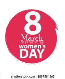 International women's day poster 8 march