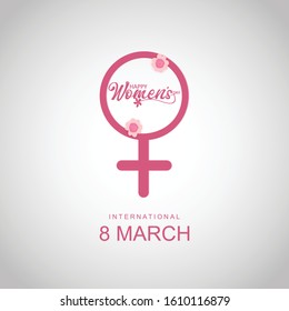 International women's day poster. Vector Illustration