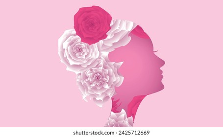 International Women's Day poster. Vector image