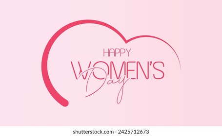 International Women's Day poster. Vector image