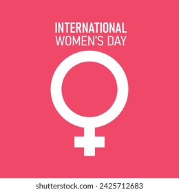 International Women's Day poster. Vector image