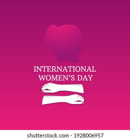 International women's day poster. Woman sign. Happy Mother's Day. Eps10 vector illustration 