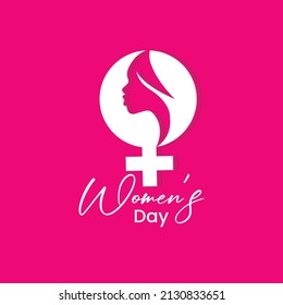 International women's day poster.Woman sign illustration background. Happy women's day vector illustration. Woman Happy Mother's Day. vector illustration.