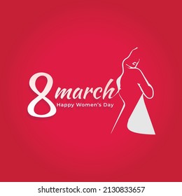 International women's day poster.Woman sign illustration background. Happy women's day vector illustration. Woman Happy Mother's Day. vector illustration.