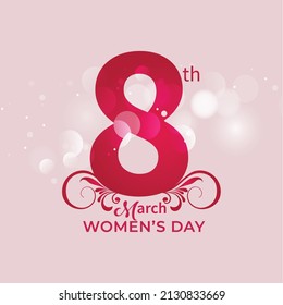 International women's day poster.Woman sign illustration background. Happy women's day vector illustration. Woman Happy Mother's Day. vector illustration.