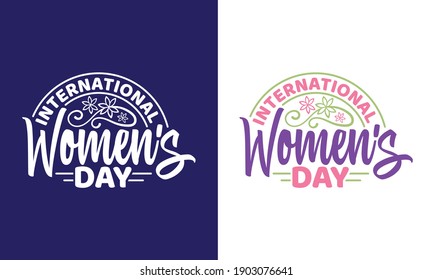 International Women's Day Printable Vector Illustration
