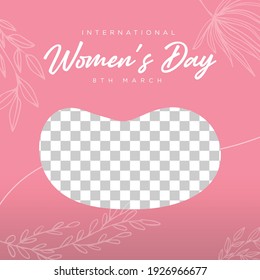 International Women's Day set. Vector templates for cards, posters, flyers and other users.