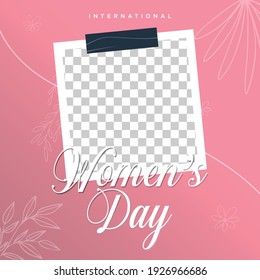 International Women's Day set. Vector templates for cards, posters, flyers and other users.