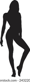 International Women's Day Silhouette. Vector Illustration