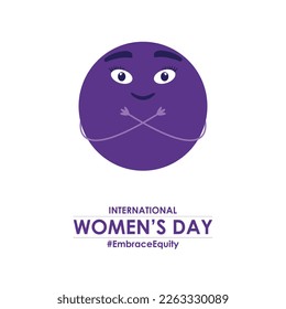 International Women's Day social media post. Happy Women's Day 2023 poster in vector.