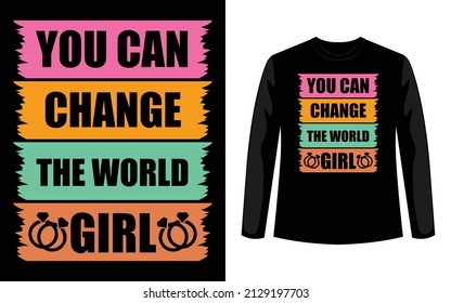 International Women's Day Special T-Shirt Design template.