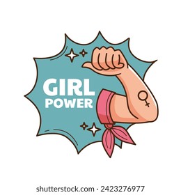 Etiqueta del Día Internacional de la Mujer. Feliz Día de la Mujer. 8 de marzo. Diseño de ilustración de vectores de dibujos animados para Sticker, Label. feliz día de la mujer Sticker.