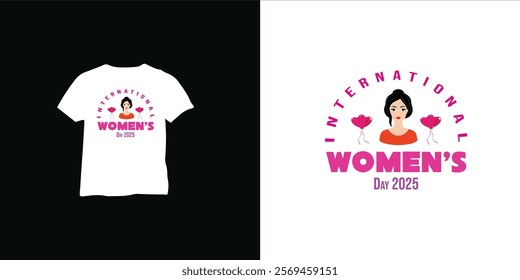 International women's day t shirt design minimalist design