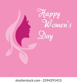 International Women's Day template for advertising, banners, leaflets and flyers. Poster, background, card, logo design for Women's Day wishes, greeting card, web, social media post, 8th March.